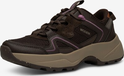 Sneaker bassa 'Sif' WODEN di colore marrone scuro / rosa, Visualizzazione prodotti