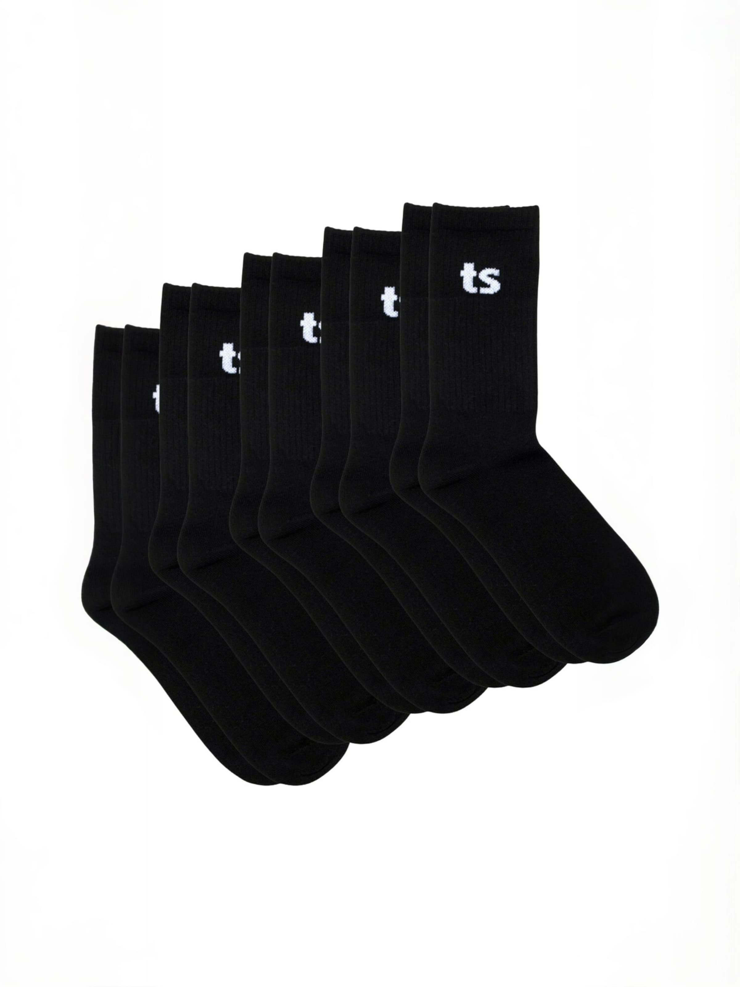 TEESHOPPEN - Calcetines ' Tennisstrømper ' en negro: frente