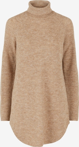 Pieces Petite Sweater 'ELLEN' in Brown: front