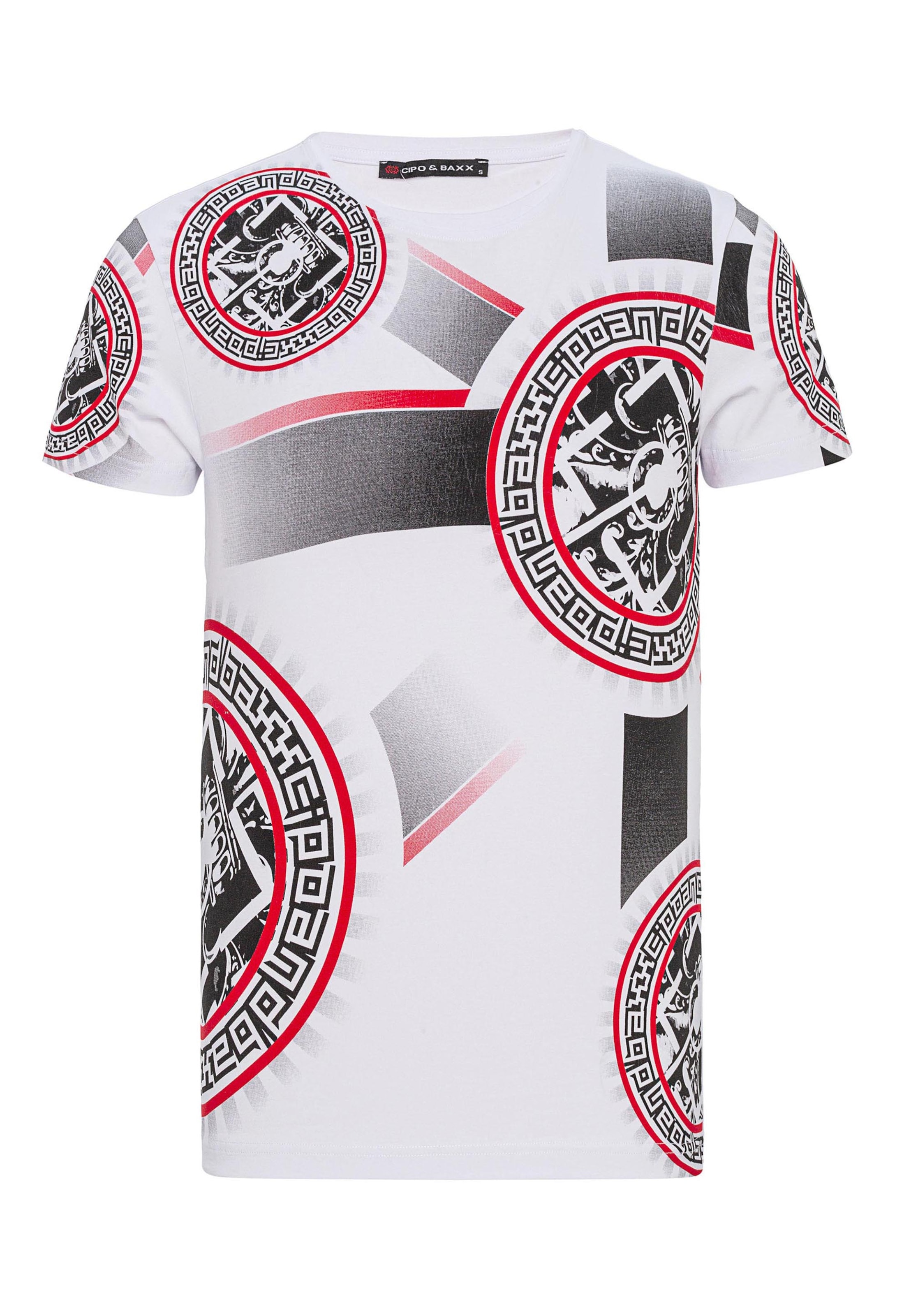 T-Shirt CIPO & BAXX en blanc : devant