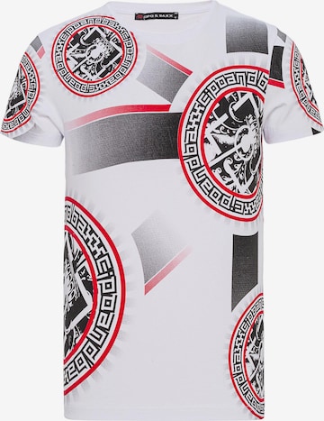 T-Shirt CIPO & BAXX en blanc : devant