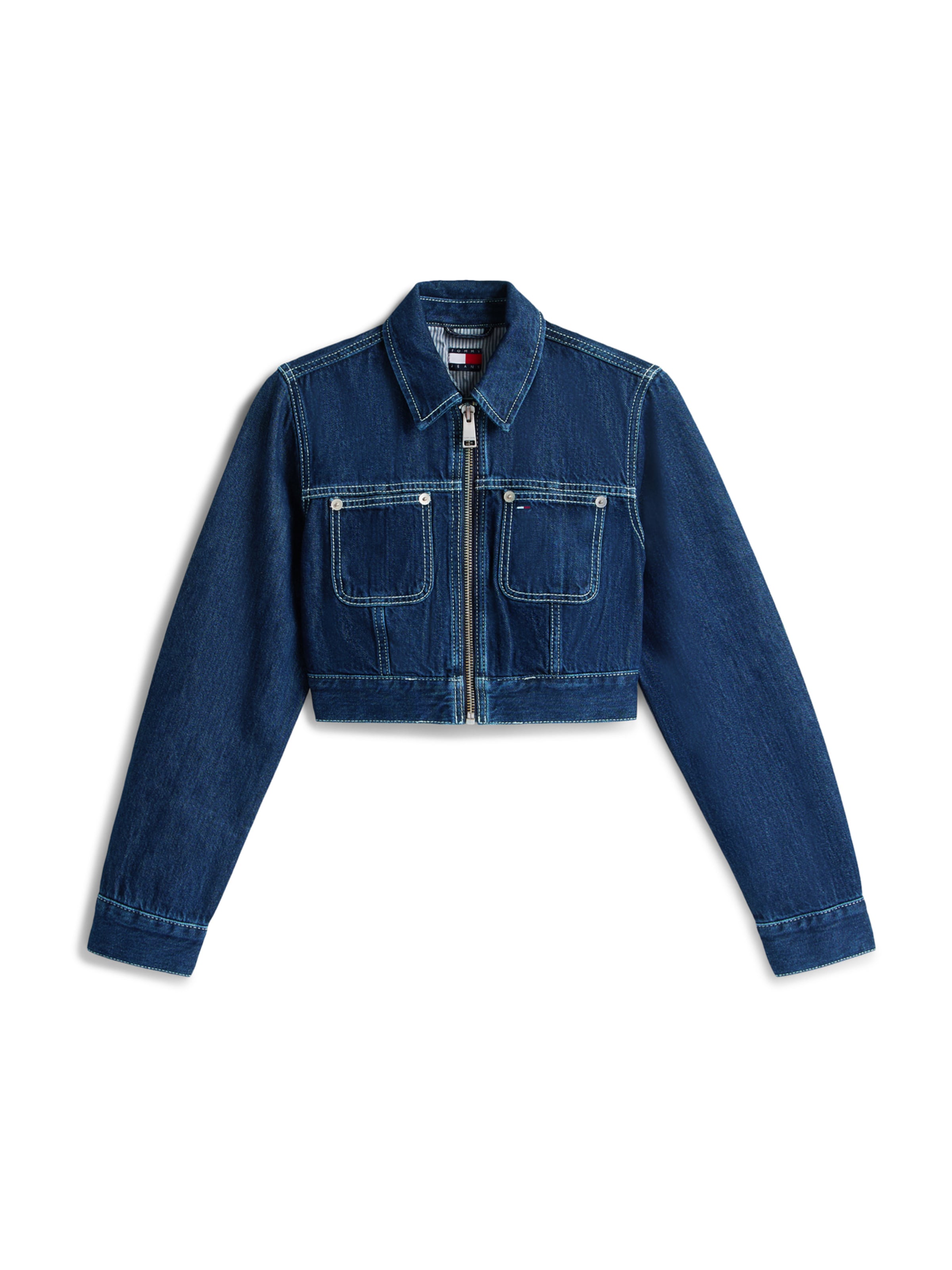 Tommy Jeans Between-season jacket in Blue: front