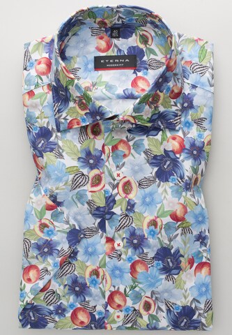 ETERNA Regular fit Button Up Shirt in Blue