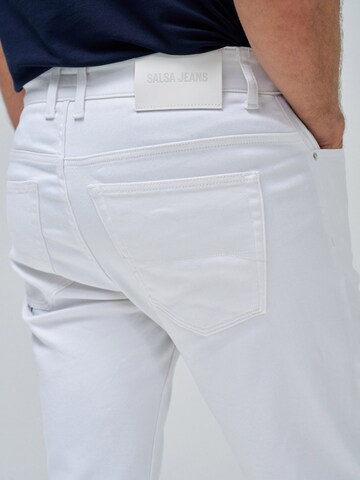 Salsa Jeans Slim fit Chino trousers 'Slim' in White