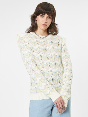 Pull-over Oasis en beige : devant