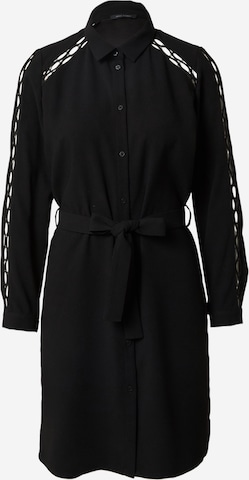 IKKS Shirt Dress in Black: front