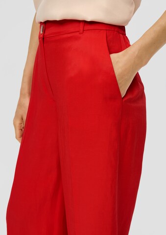 s.Oliver BLACK LABEL Wide leg Pants in Red