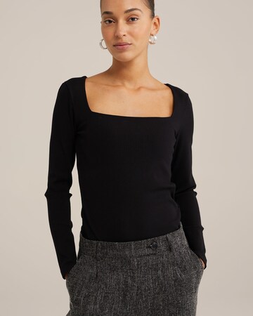 WE Fashion Shirt in Black: front
