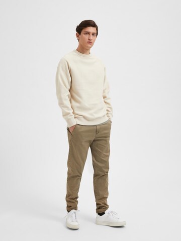 SELECTED HOMME Sweatshirt 'Karl' i beige