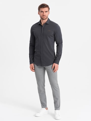 Ombre Regular fit Zakelijk overhemd in Grijs