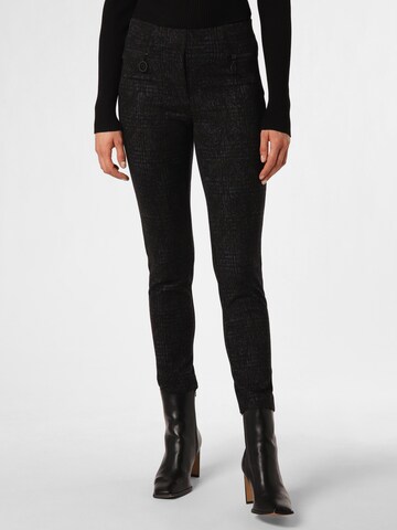 Anna Montana Slim fit Pants 'Angelika' in Black: front