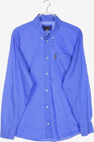 Armani Jeans Button Up Shirt in S in Blue: front