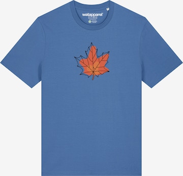 Watapparel Shirt 'Herbst' in Blau: Vorderseite