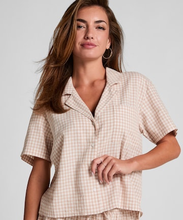 Chemise de nuit Hunkemöller en beige : devant