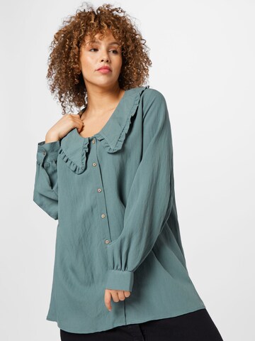 Zizzi Blouse 'VMACY' in Green: front