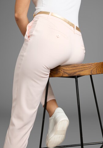LAURA SCOTT Regular Chinohose in Pink