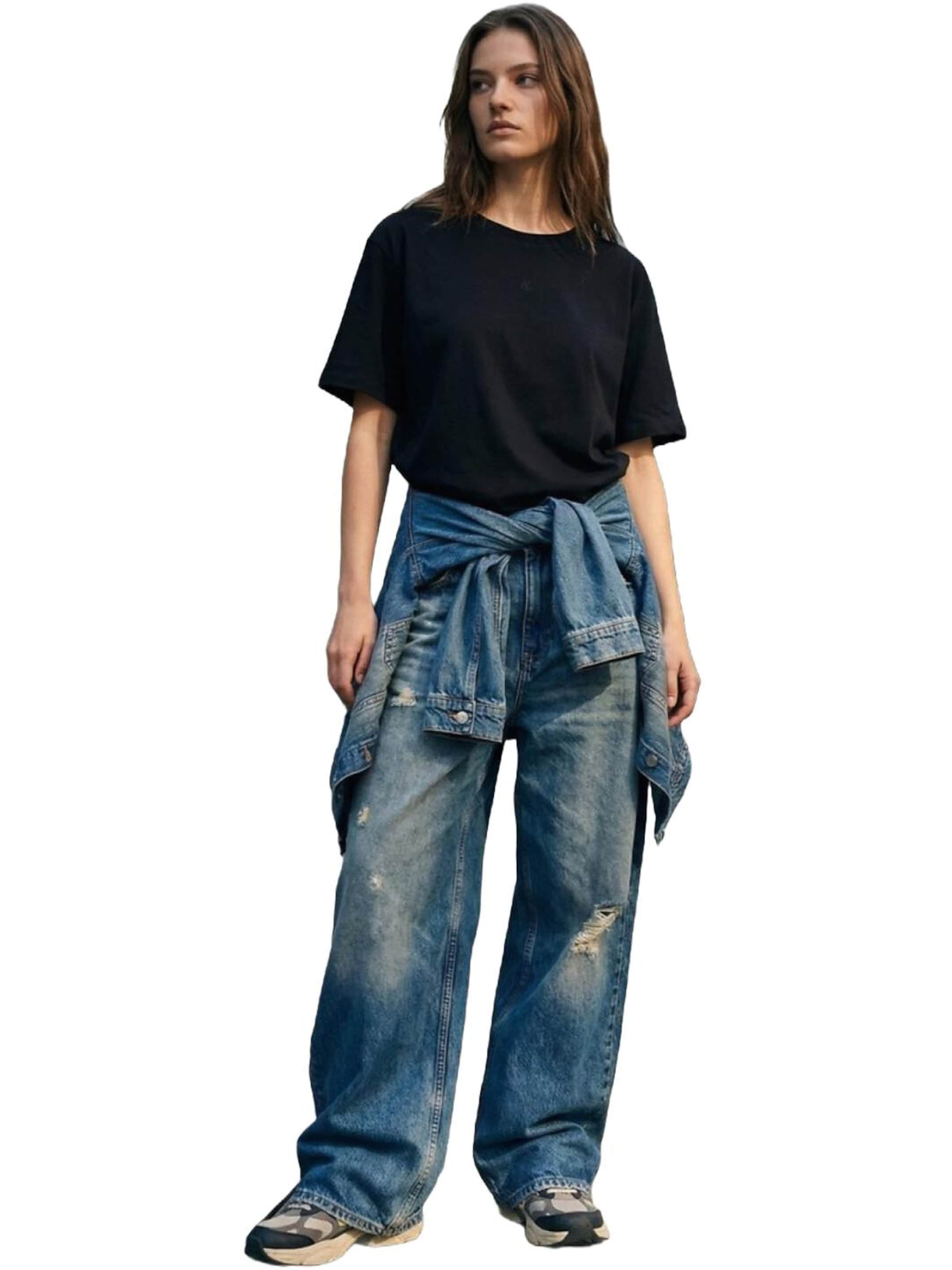 Maglietta 'LTB Jeans Damen-T-Shirt' di LTB Jeans in nero: frontale