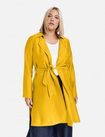 Manteau mi-saison SAMOON en jaune : devant