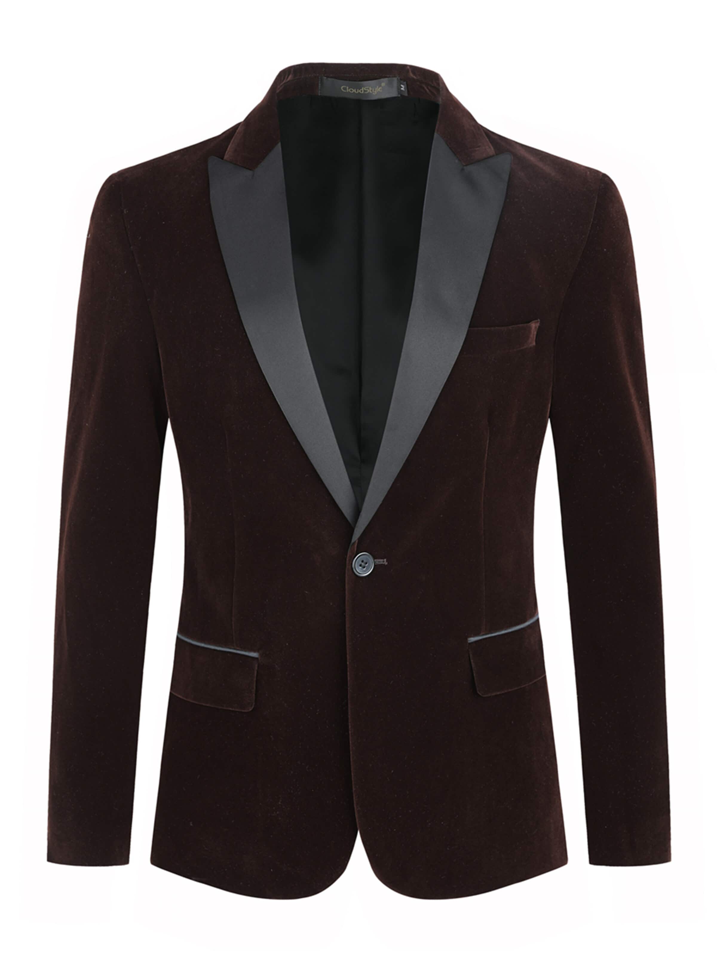 ALLTHEMEN Suit Jacket 'Lichtung' in Brown: front