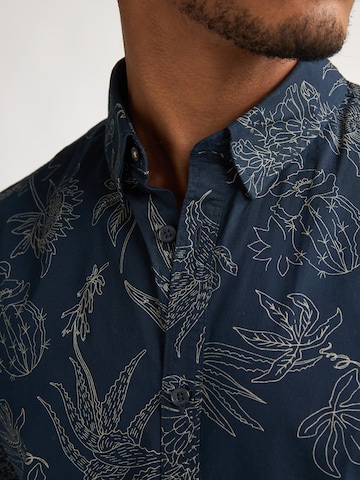 Petrol Industries Slim Fit Hemd in Blau