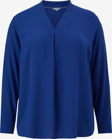 TRIANGLE Blouse in Blauw: voorkant