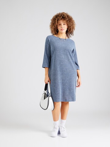 ONLY Carmakoma Knit dress 'CARMARTHA' in Blue: front