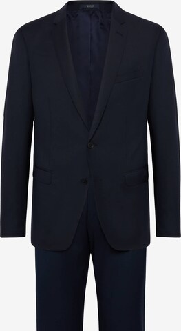 Coupe slim Veste de costume Boggi Milano en bleu : devant