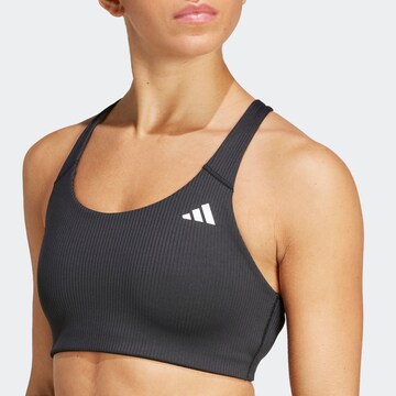 ADIDAS PERFORMANCE Korzetová Sportovní podprsenka 'PWI' – černá