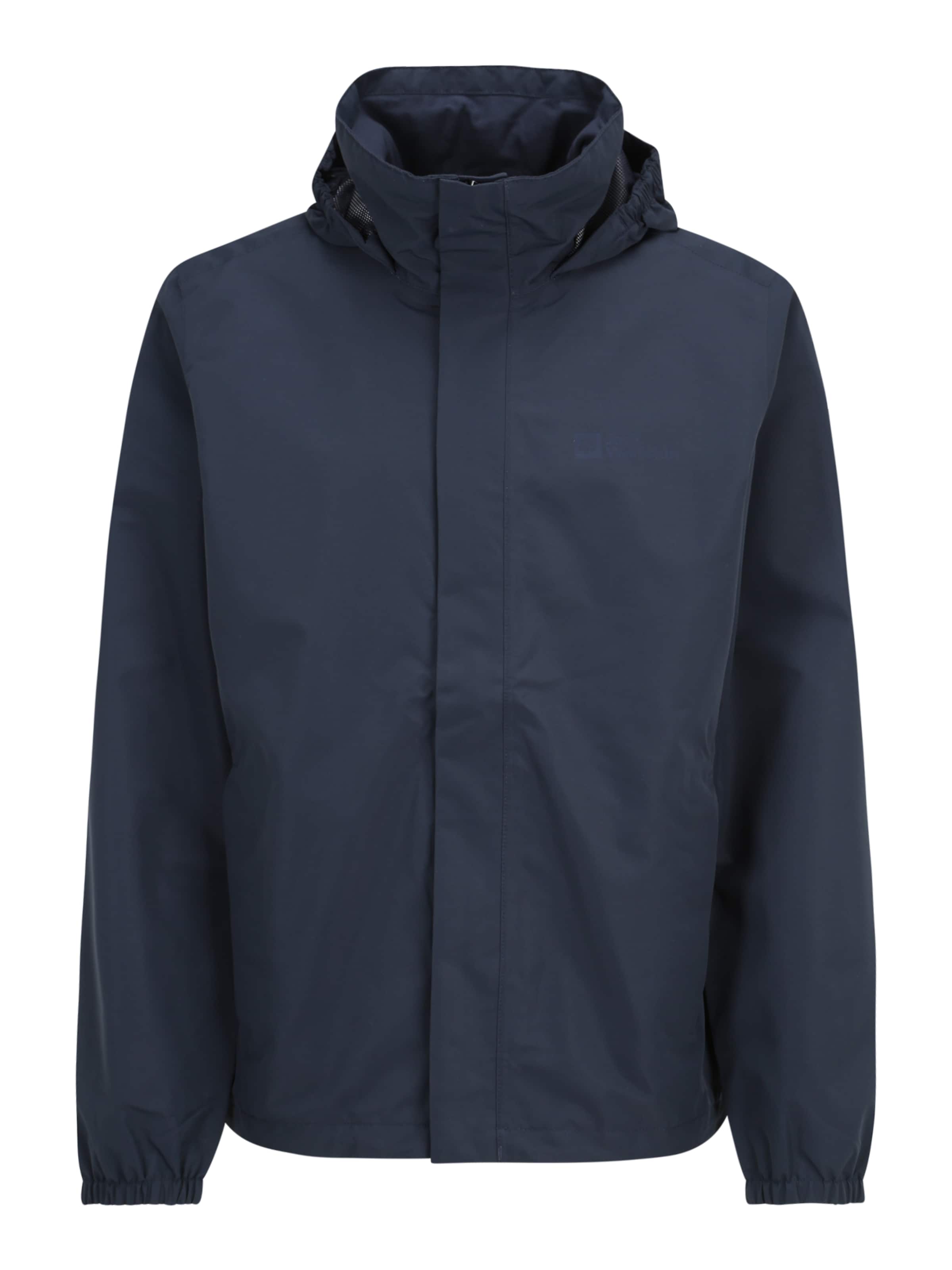 JACK WOLFSKIN Outdoorová bunda 'Stormy Point' – modrá: přední strana