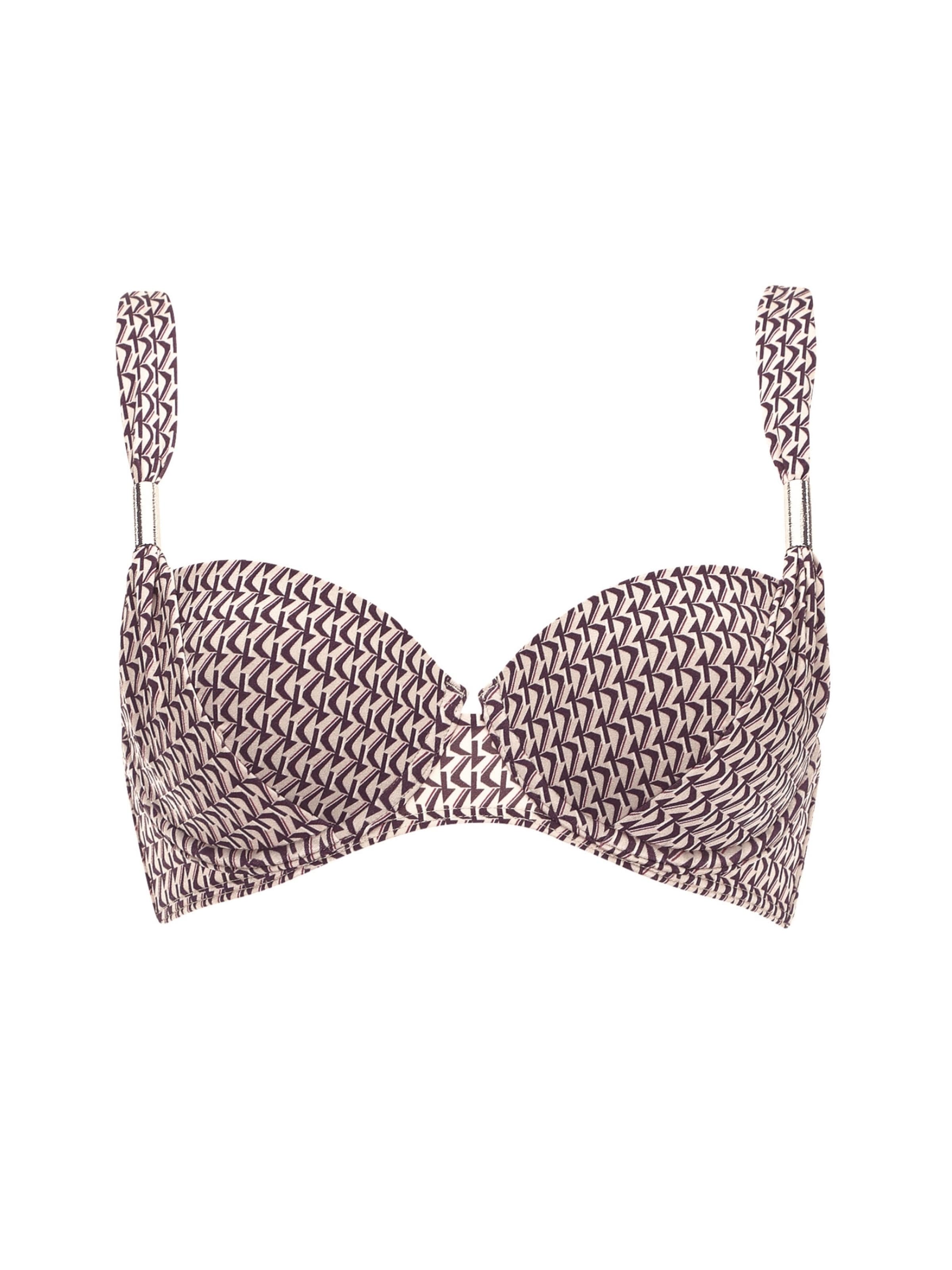 OLYMPIA Bralette Bikini Top in Red: front