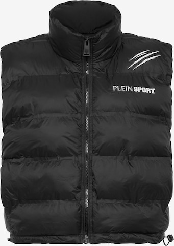 Plein Sport - Chaleco 'Scratch' en negro: frente