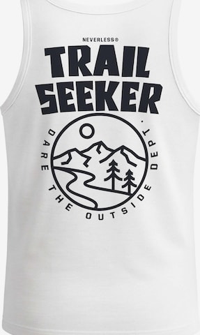 Neverless Shirt 'Trail Seeker' in White: front