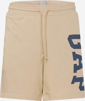 GAP Regular Trousers in Brown: front