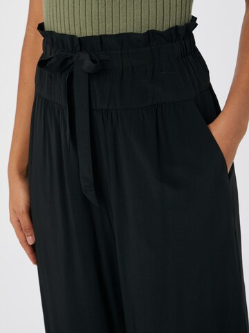 ESPRIT Wide Leg Hose in Schwarz