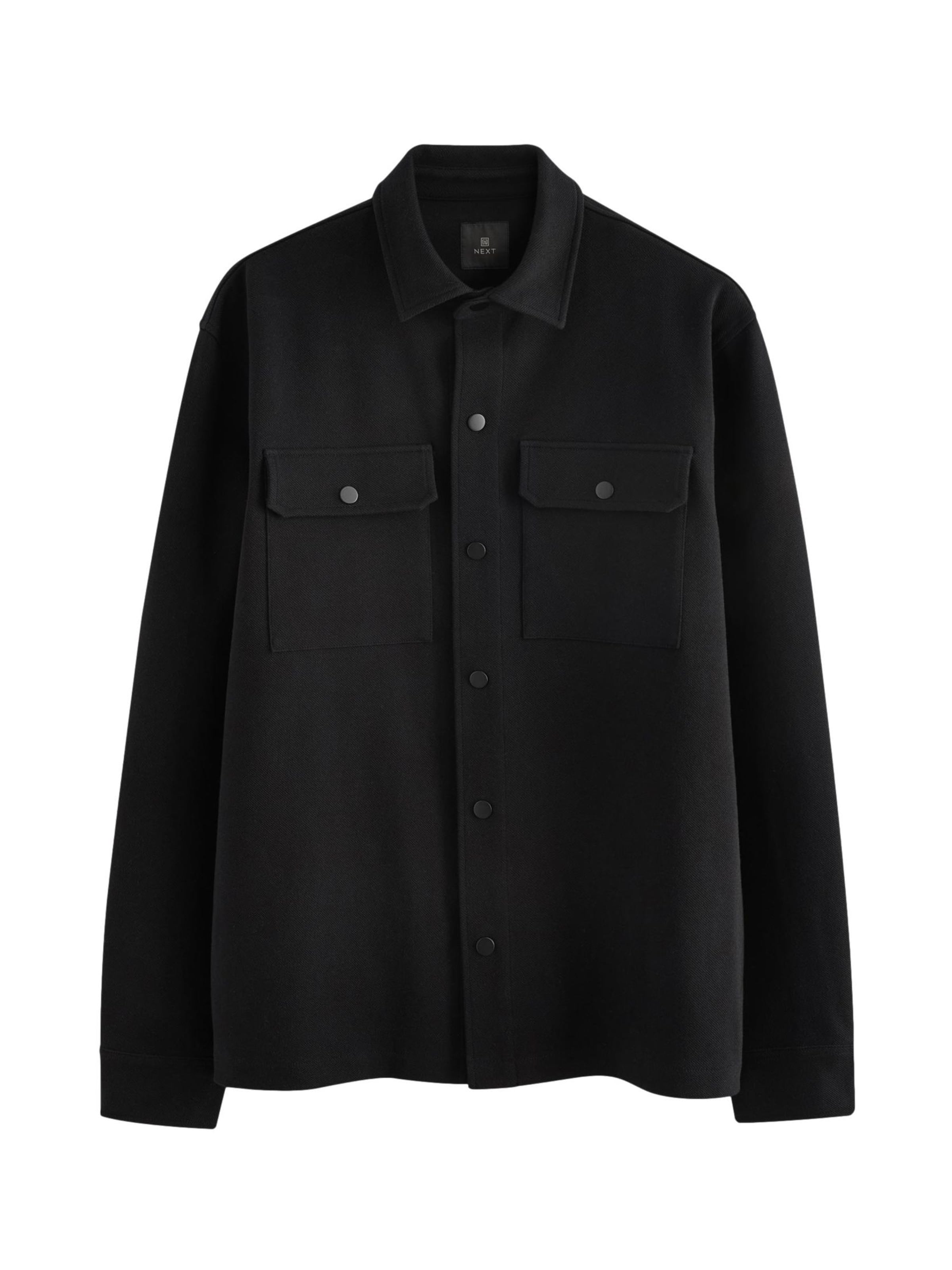 Next Prehodna jakna | črna barva: sprednja stran