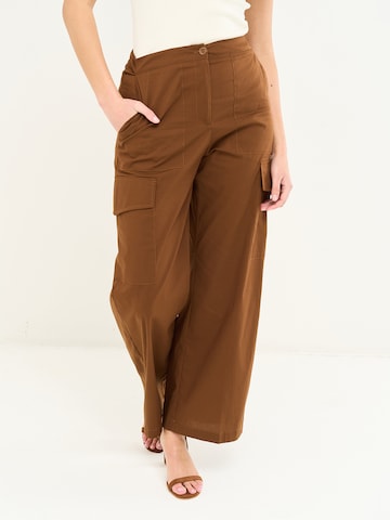 Camomilla Italia Wide leg Pants 'Patrick' in Brown