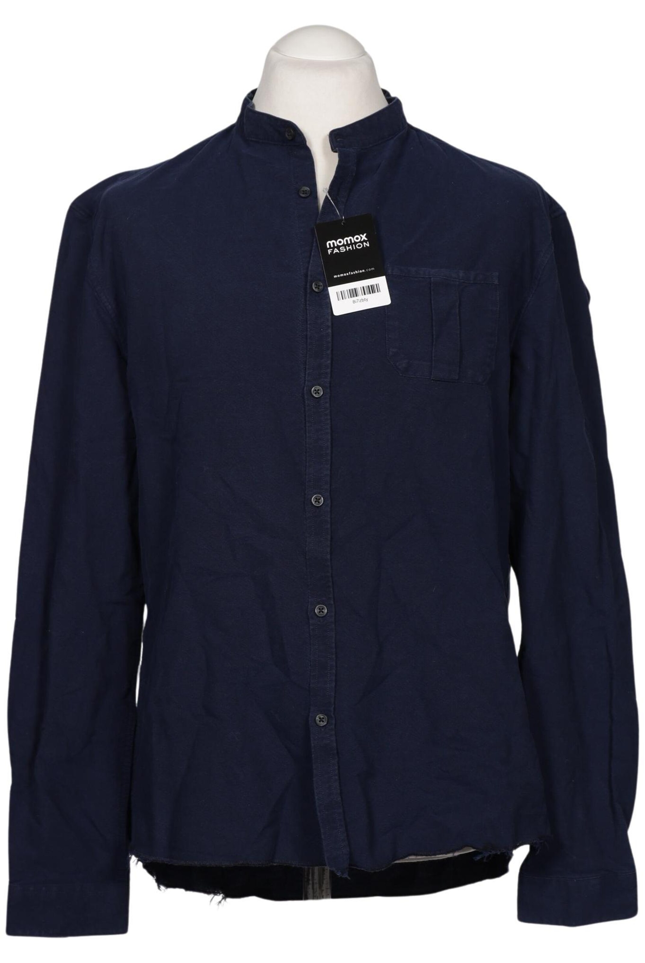 DRYKORN Button Up Shirt in XL in Blue: front