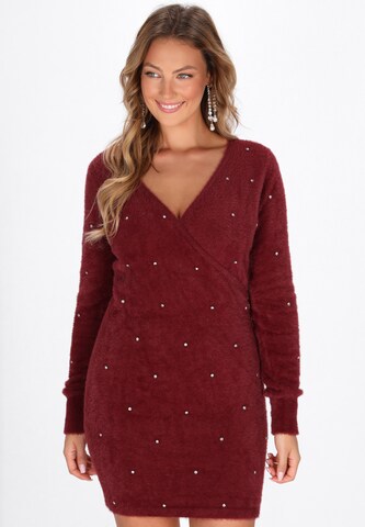 Robe faina en rouge : devant
