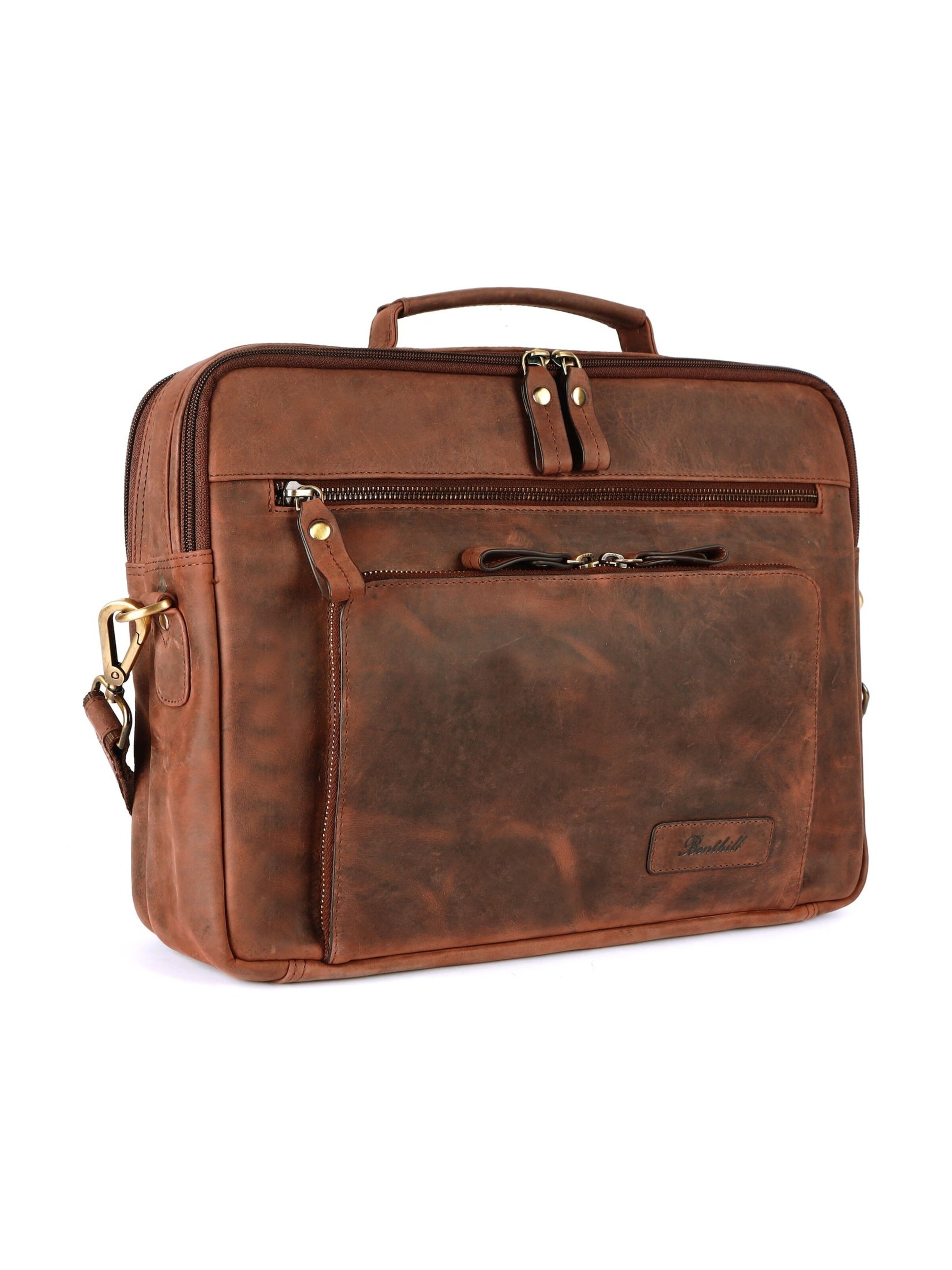 Benthill Laptop Bag in Brown