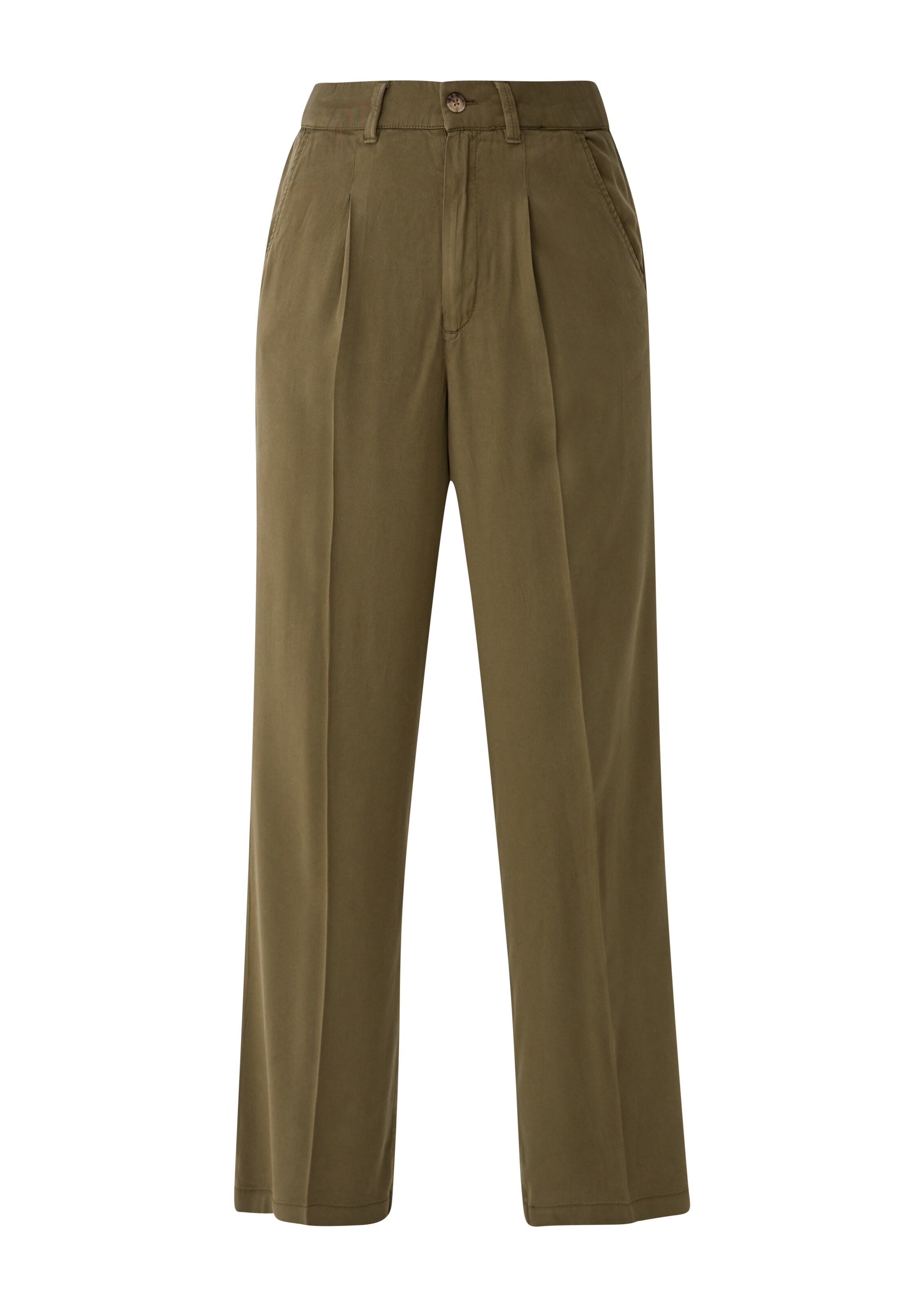 s.Oliver Pantalon in Groen: voorkant