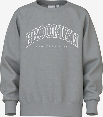 NAME IT - Sudadera 'NKMVION' en gris: frente