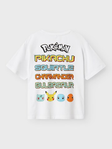 NAME IT Shirts 'Pokémon' i hvid