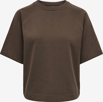 Sweat-shirt 'ONLOfelia' ONLY en marron : devant