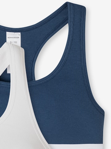 Maillot de corps ' Long Life Rib ' SCHIESSER en bleu