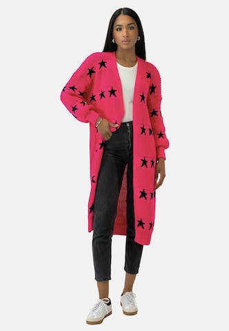 Elara Lang cardigan i lilla