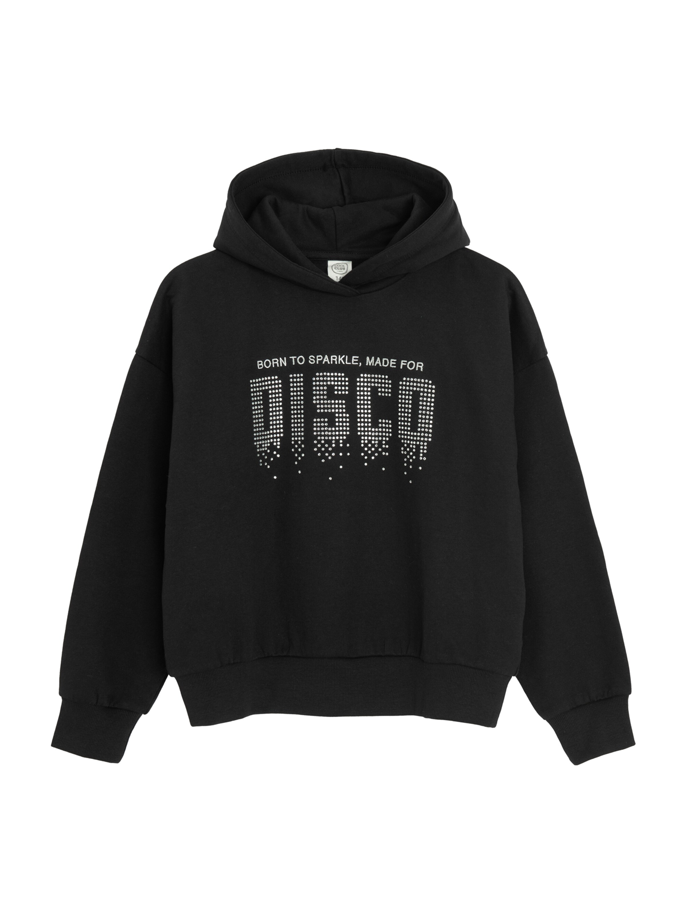 melns Cool Club Sportisks džemperis: no priekšpuses