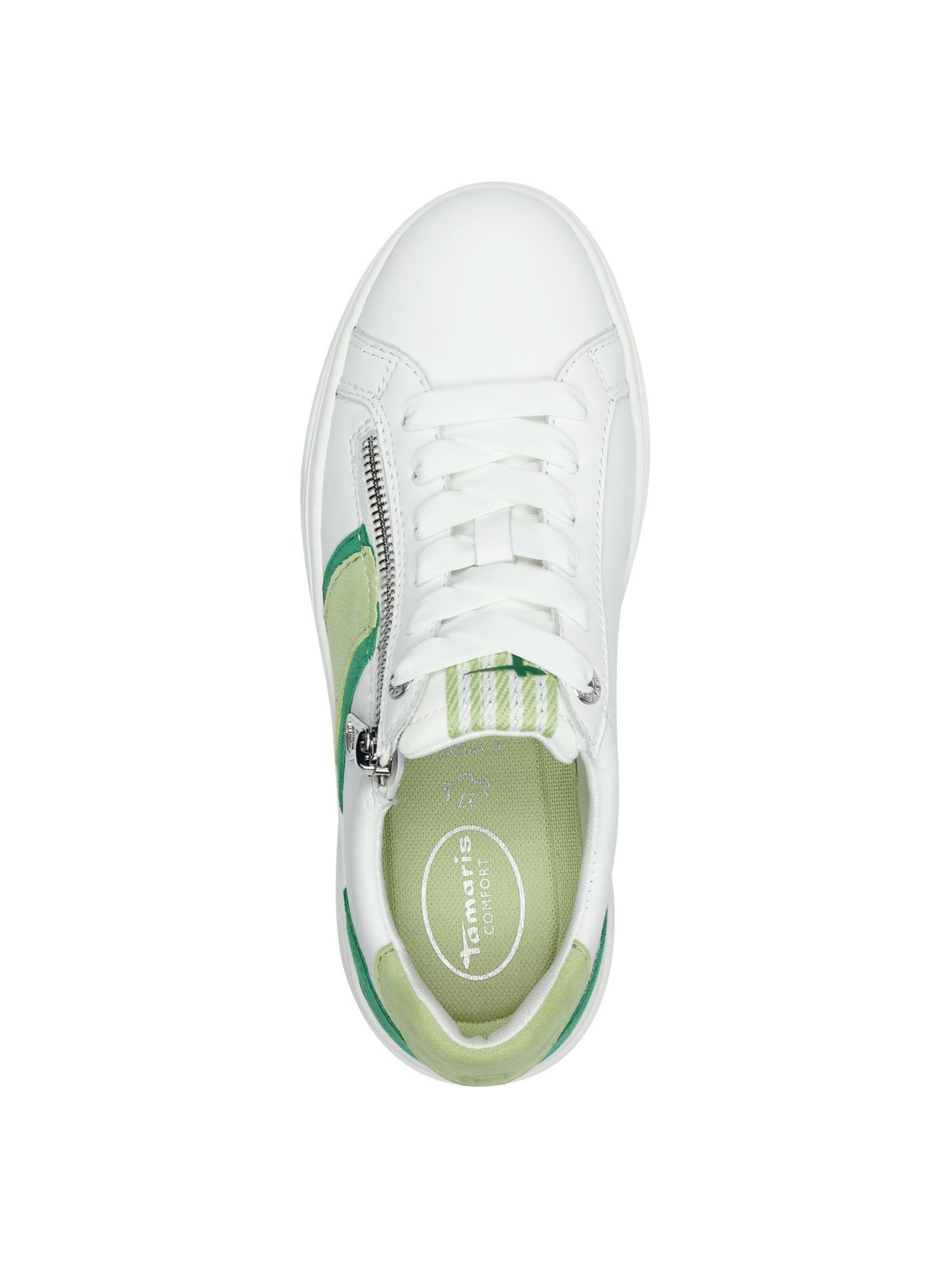 Baskets basses Tamaris en vert