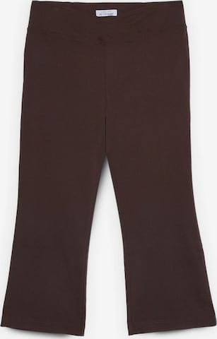 évasé Pantalon Fiorella Rubino en marron : devant