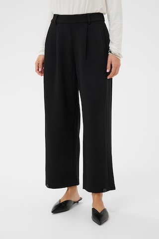 Loosefit Pantalon à pince 'CUBuka' CULTURE en noir : devant