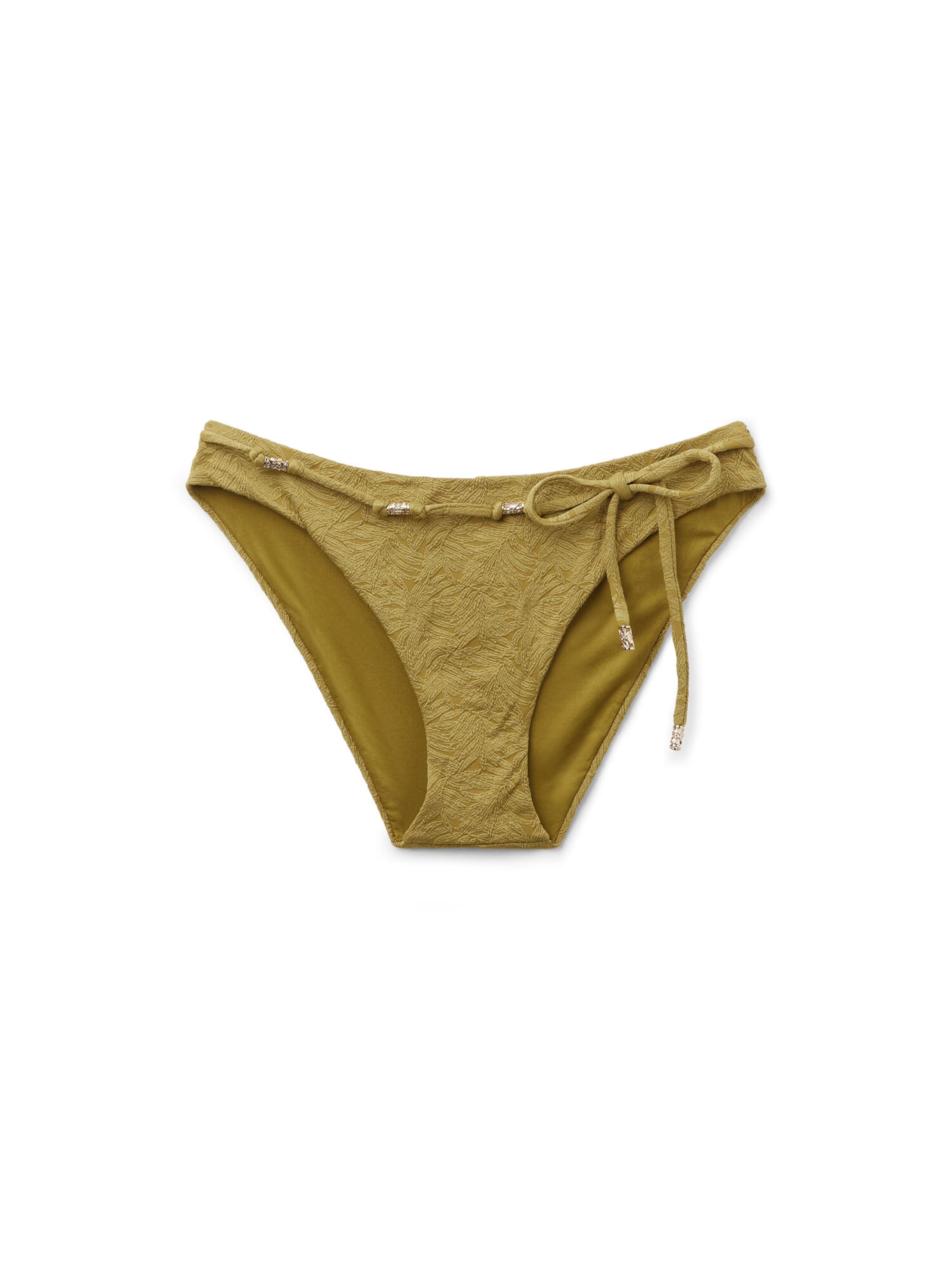 CALZEDONIA Bikinihose 'Wild Jungle' in Grün: Vorderseite